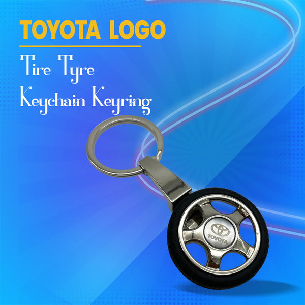 Toyota Logo Tire Tyre Keychain Keyring