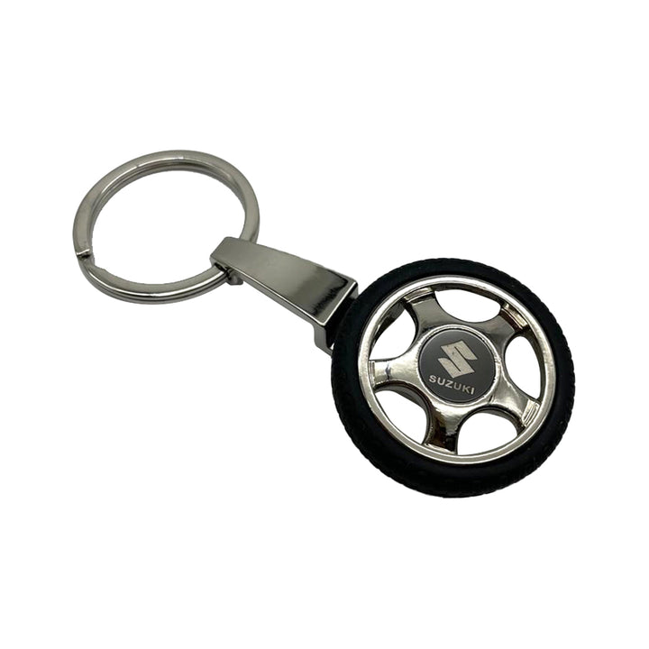 Suzuki Logo Tire Tyre Keychain Keyring