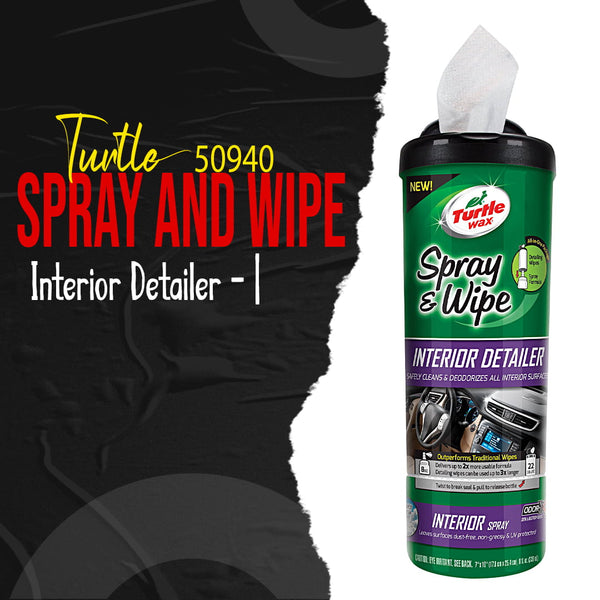 Turtle 50940 Spray and Wipe Interior Detailer