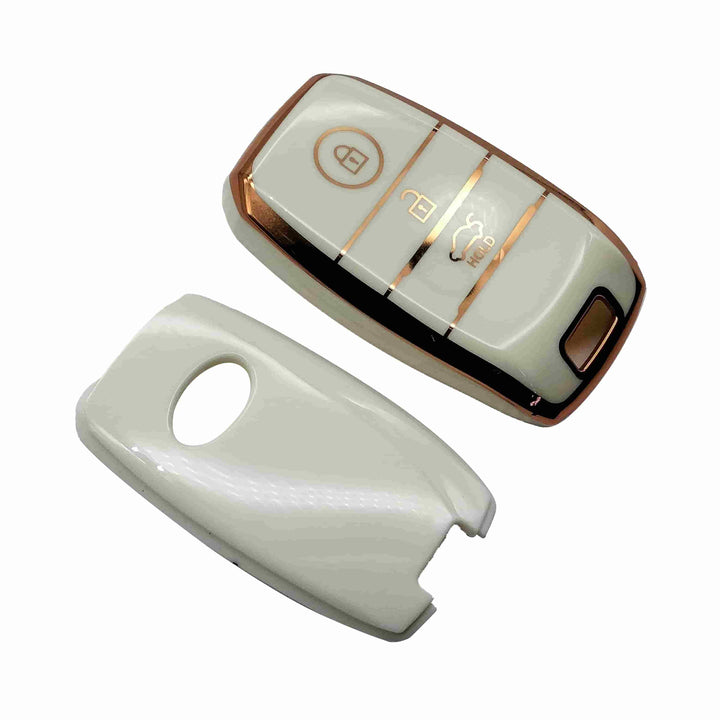 KIA Sportage TPU Plastic Protection Key Cover White - Model 2019-2024