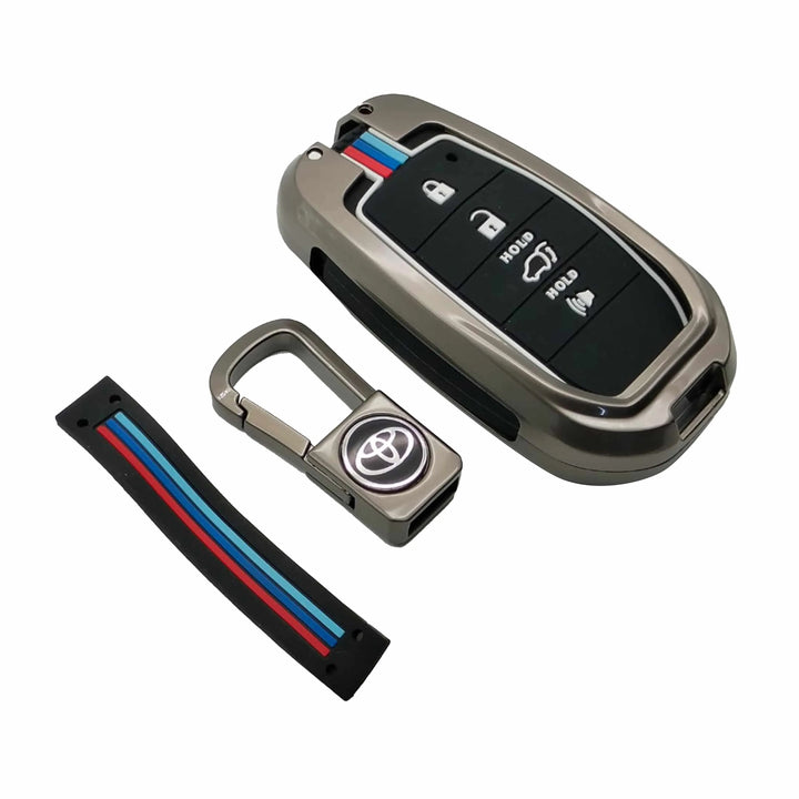 Toyota Fortuner Key Cover With Metal Shell 4 Buttons - Model 2016-2022