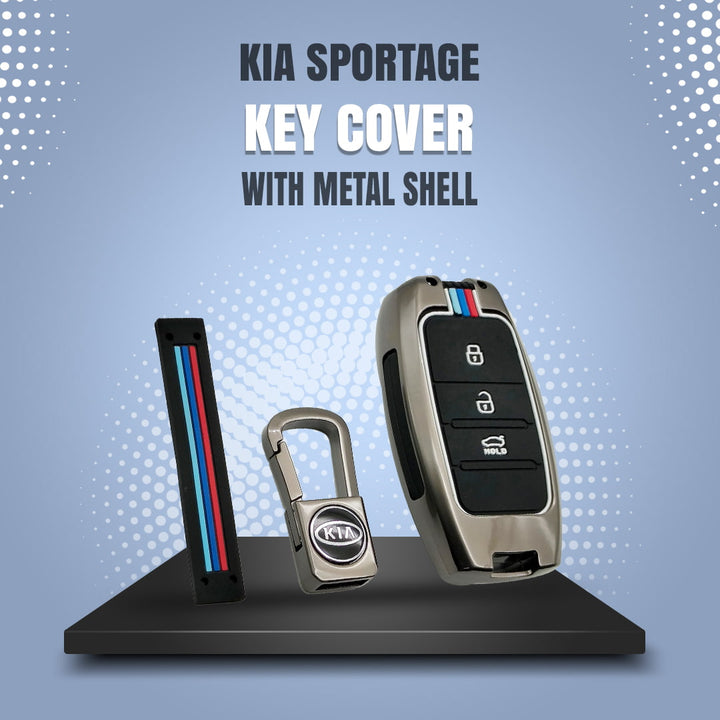 KIA Sportage Key Cover With Metal Shell - Model 2019-2024