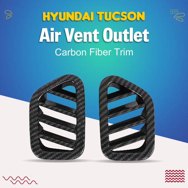 Hyundai Tucson Air Vent Outlet Carbon Fiber Trim - Model 2020 -2024