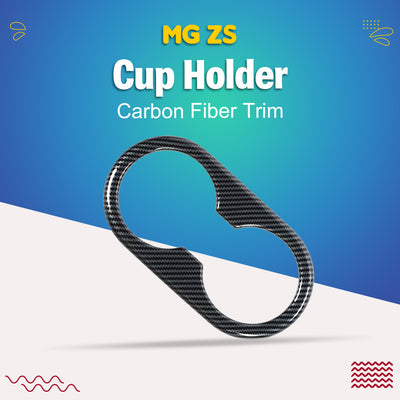 MG ZS Cup Holder Carbon Fiber Trim