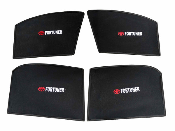 Toyota Fortuner Foldable & Flexible Side Sunshade With Logo - Model 2016-2021