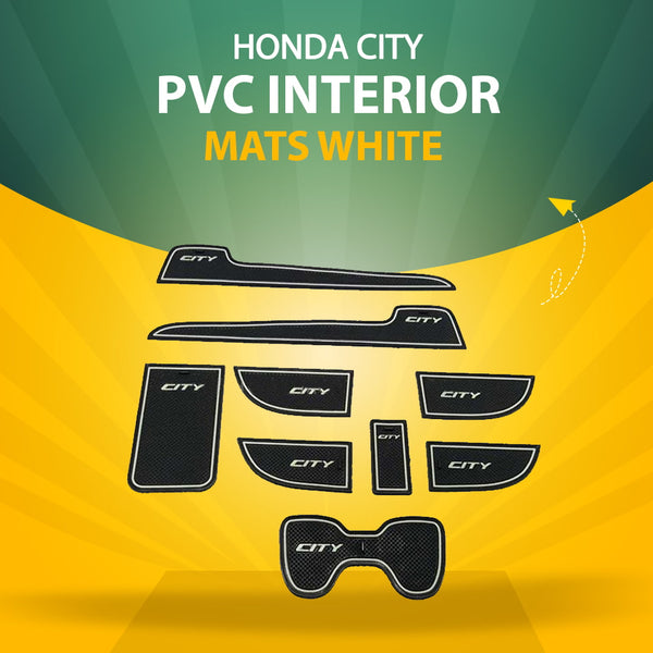 Honda City PVC Interior Mats White - 2008-2021