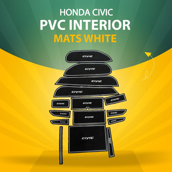 Honda Civic PVC Interior Mats White - Model 2006-2012