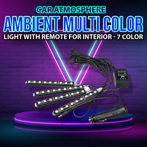 7 Color LED Car Interior Ambient Light | Remote Controlled