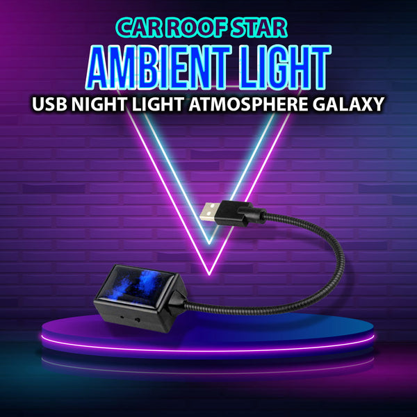 Car Roof Star Ambient Light | USB Galaxy Projector Lamp