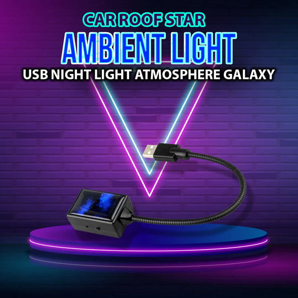 Car Roof Star Ambient Light | USB Galaxy Projector Lamp