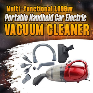 Multi-functional Portable Handheld Car Electric Vacuum Cleaner 1000w - Most Powerful Suction Power AC 220V and Dust Blower