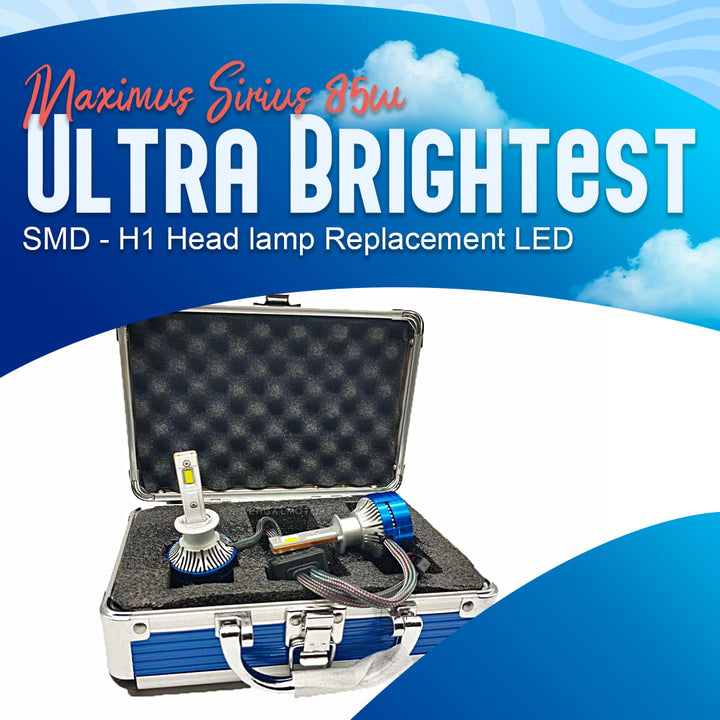 Maximus Sirius Ultra Brightest LED Headlight Bulb - H1 - 85W