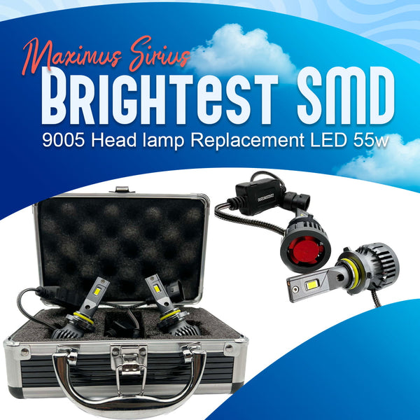 Maximus Sirius Brightest SMD - 9005 Head lamp Replacement LED 55w