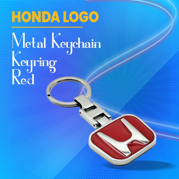 Honda Metal Keychain Keyring - Red