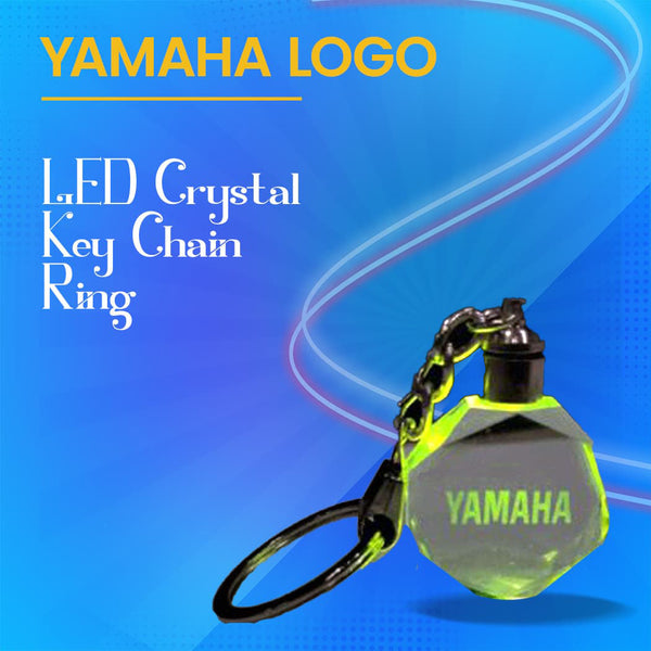 Yamaha Logo LED Crystal Key Chain Ring