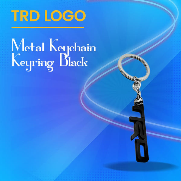 TRD Metal Keychain Keyring - Black