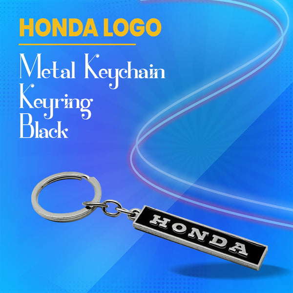 Honda Metal Keychain Keyring - Black