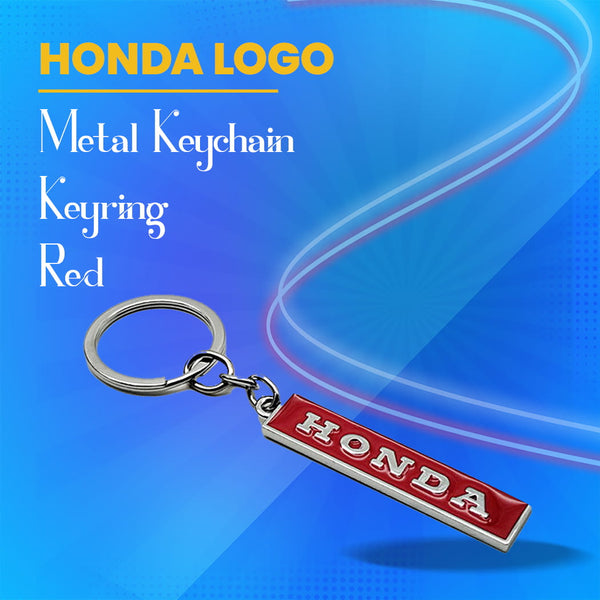 Honda Metal Keychain Keyring - Red