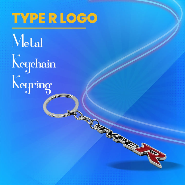 Type R Metal Keychain Keyring