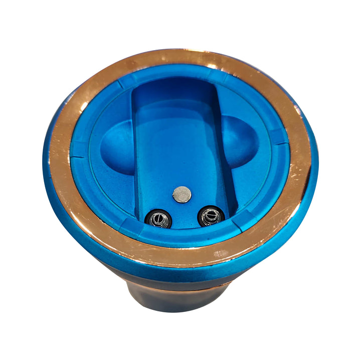 Solar Led Ashtray Blue With Golden