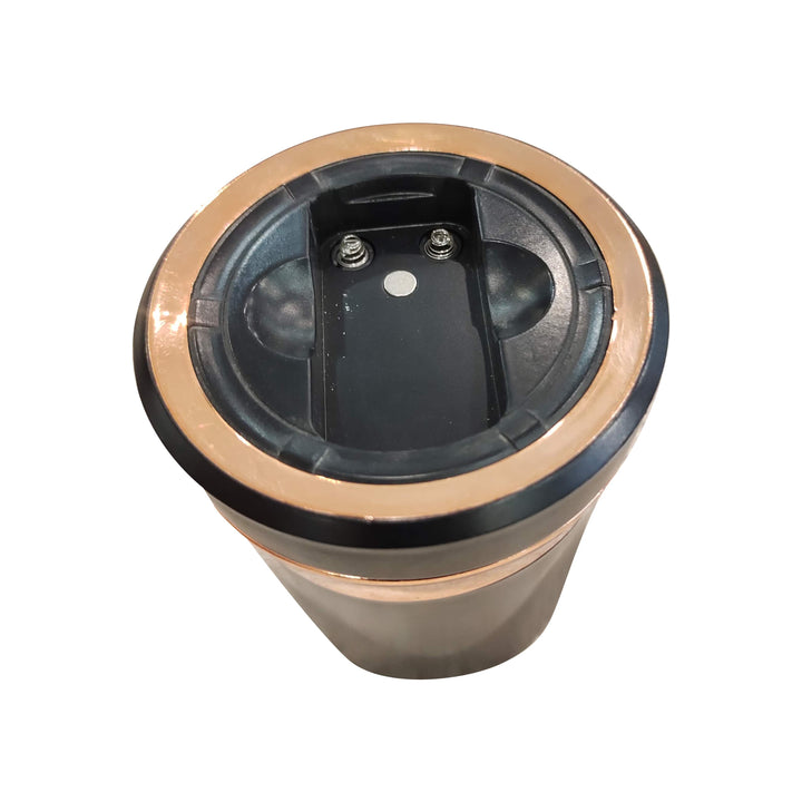 Solar Led Ashtray Black With Golden