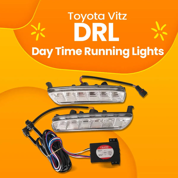 Toyota Vitz DRL Day Time Running Lights - Model 2014-2018