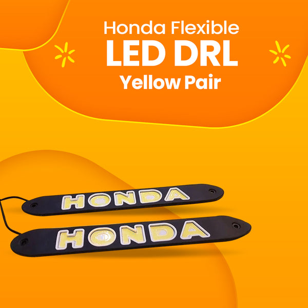 Honda Flexible LED DRL Yellow Pair