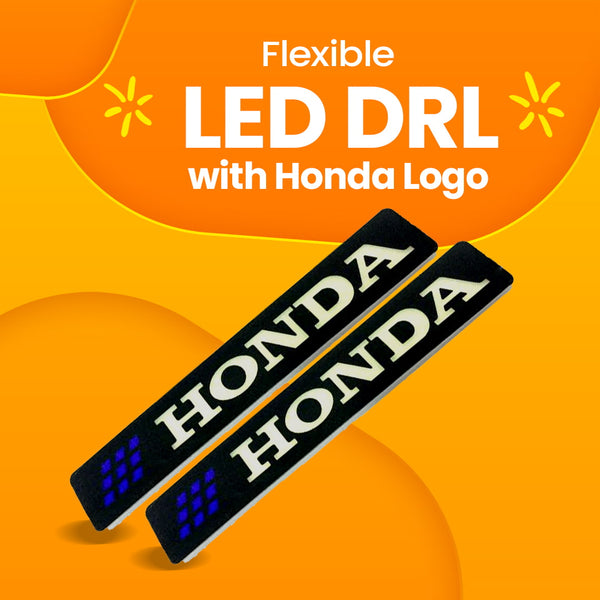 Flexible LED DRL with Honda Logo - Pair