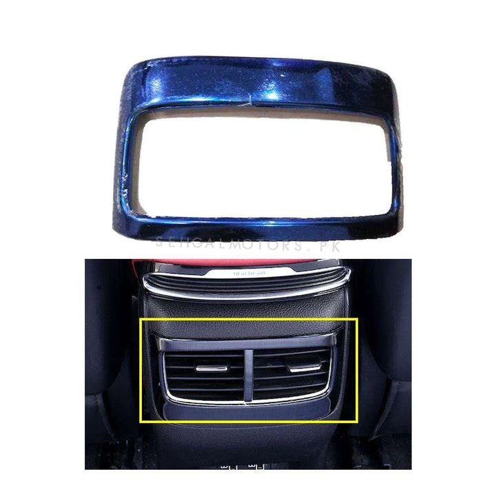 MG HS Rear AC Vent Blue Chrome Trim - Model 2020-2021