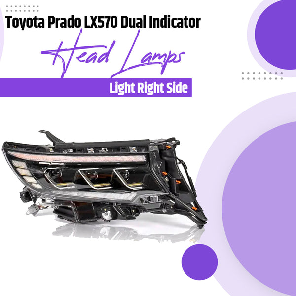 Toyota Prado LX570 Dual Indicator Head Lamps Light Right Side- Model 2009-2021