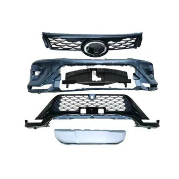 Toyota Fortuner Legender GR Front Bumper With  Lower Grille Upper Grille Engine Shield Lower Plate Without DRL - Model 2016-2022