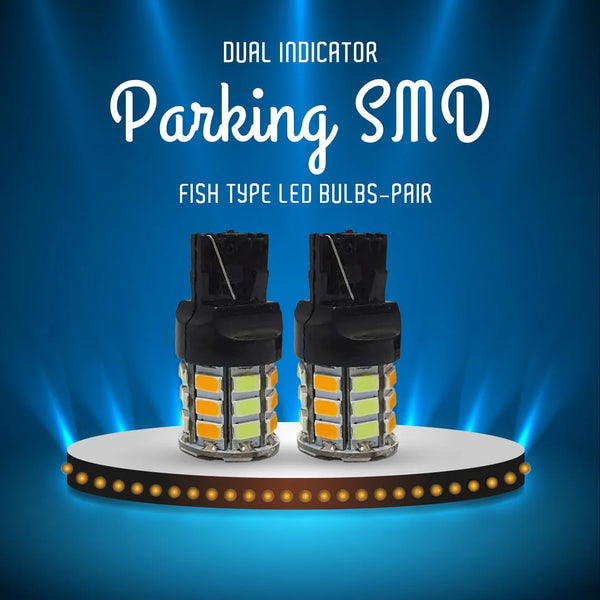 Dual Indicator Fish Type Parking SMD LED Bulbs-Pair