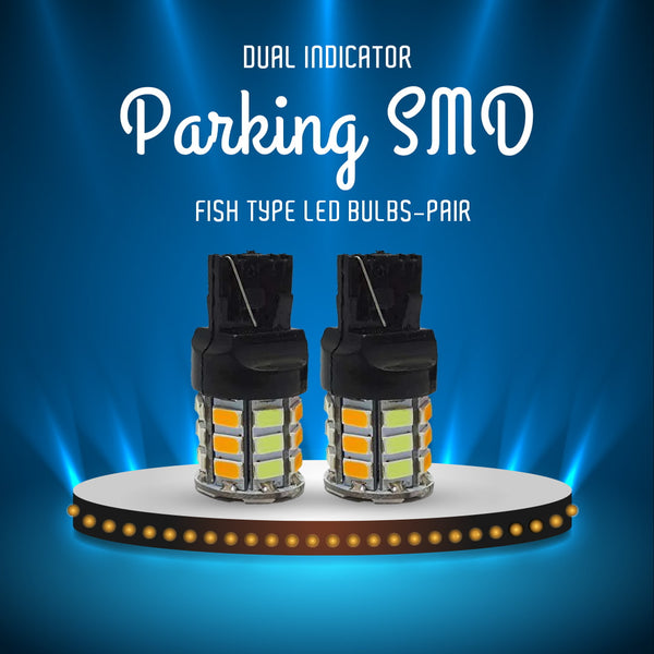 Dual Indicator Fish Type Parking SMD LED Bulbs-Pair