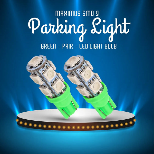 Maximus SMD 9 Parking Light Green - Pair