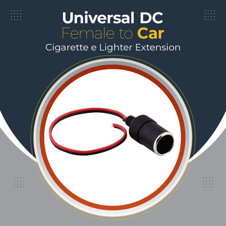 Universal DC Female to Car Cigarette e Lighter Extension Connector Socket