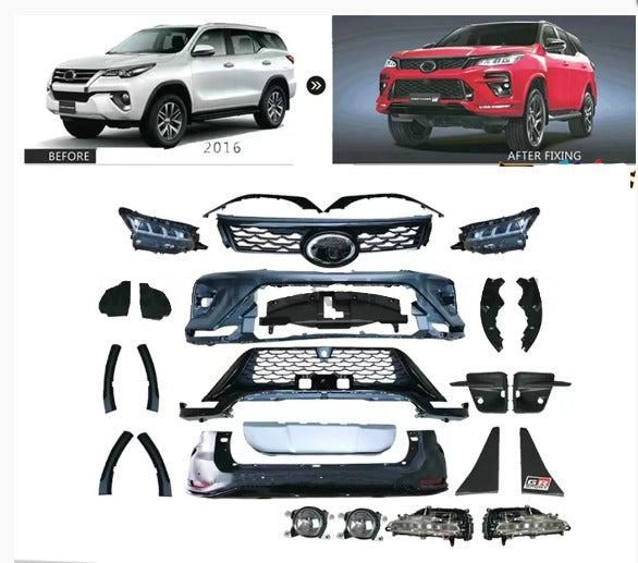 Toyota Fortuner 2017 to Fortuner GR 2024 Conversion Kit - FB BB HL