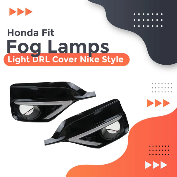 Honda Fit Fog lamps Light DRL Cover Nike Style - Model 2013-2019