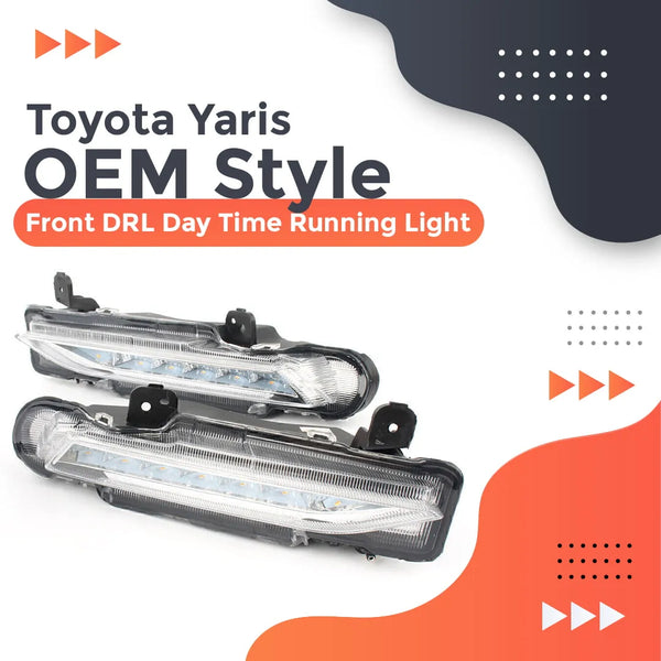 Toyota Yaris OEM Style Front DRL Day Time Running Light - Model 2020-2021