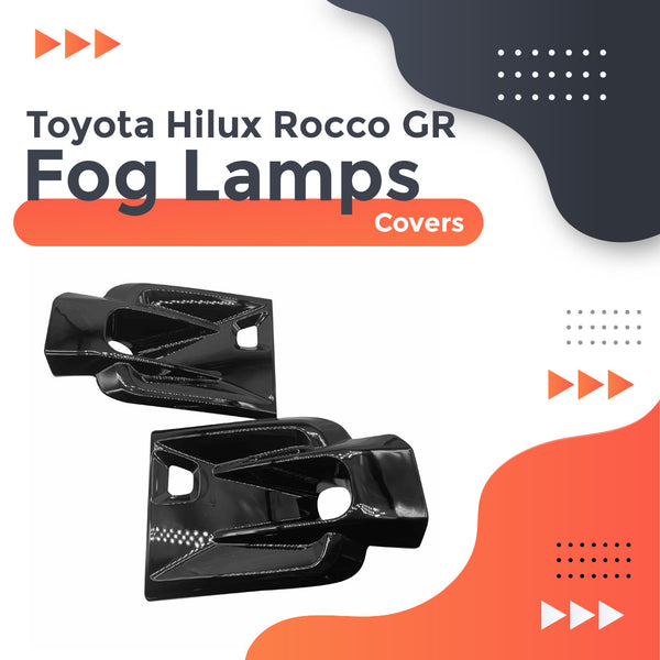 Toyota Hilux Rocco GR Fog Lamps Covers - Model 2022-2023