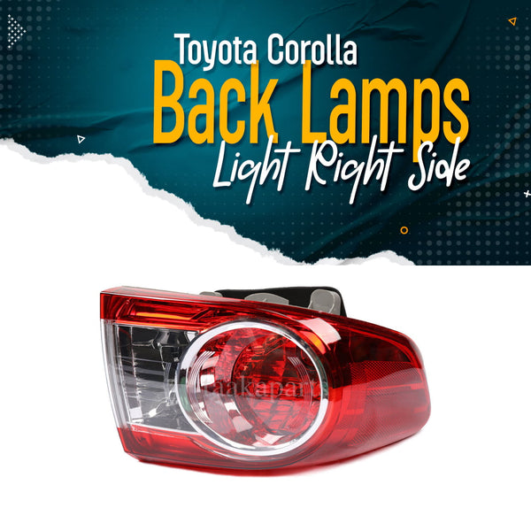 Toyota Corolla Back Lamps Light Right Side - Model 2012-2014