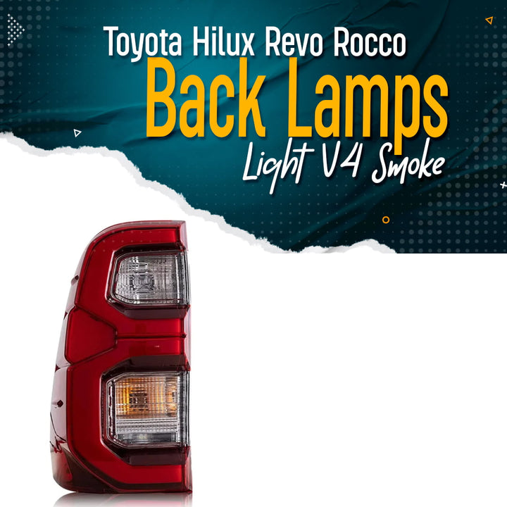 Toyota Hilux Revo/Rocco Back Lamps Light V4 Smoke