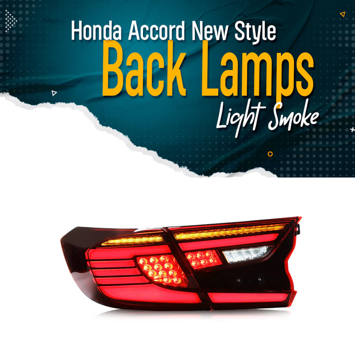 Honda Accord Back Lamps Light Smoke - Model 2019-2021