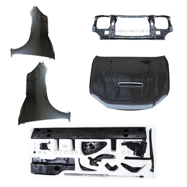 Toyota Vigo 2005 to Revo 2024 Complete Iron Parts (Bonnet, Right Fender, Left Fender, Bracket, Fittings)