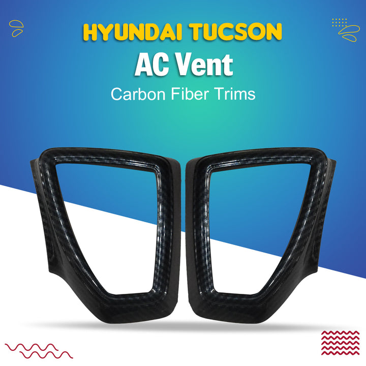 Hyundai Tucson AC Vent Carbon Fiber Trims - Model 2020-2024