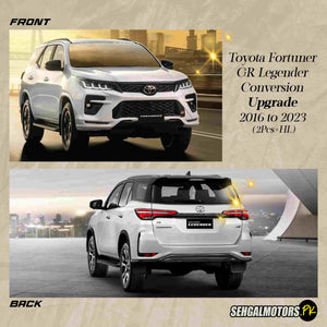 Toyota Fortuner 2017 to Fortuner GR 2024 Conversion Kit - Front Bumper| Back Bumper| Headlight