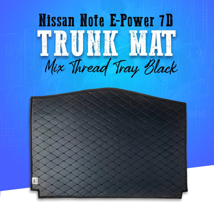 Nissan Note E-Power 7D Trunk Mat Mix Thread Tray Black - Model 2019-2021