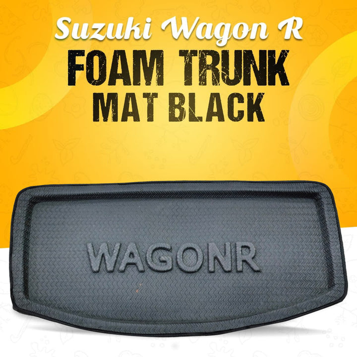 Suzuki Wagon R Foam Trunk Mat Black Mix Design - Model 2008-2021