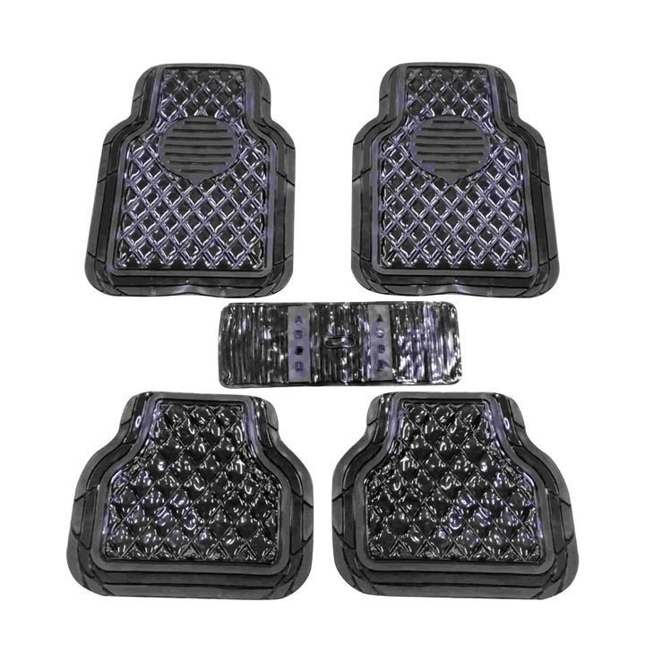 Crystal Universal Silicone Floor Mats Smoke M1097B - Design D