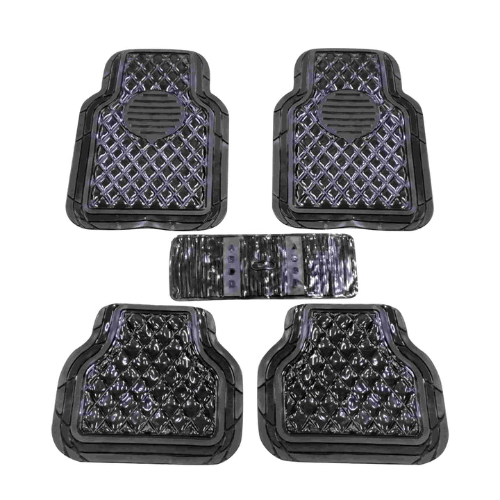 Crystal Universal Silicone Floor Mats Smoke Mix Design M1097B - Design D