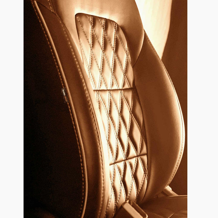 KIA Picanto Diamond Cut Brown Brown Seat Covers - Model 2019-2024